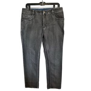 Bestn Men's Slim Fit Black Faded Jeans Size 34 Denim 5-Pocket